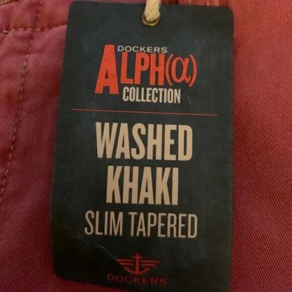 šDockers Alph(a) Washed KhakiāSlimāTaperedāsizeā33x32 - Picture 5 of 5